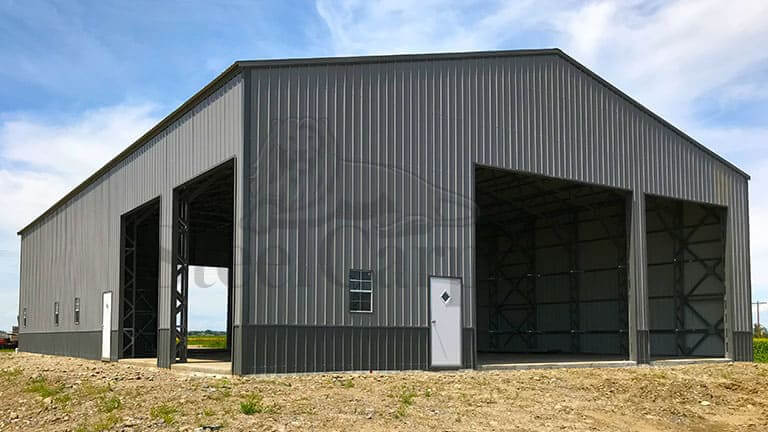 100x100 All Vertical Steel Warehouse