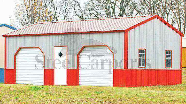 18×30 Side Entry Metal Garage