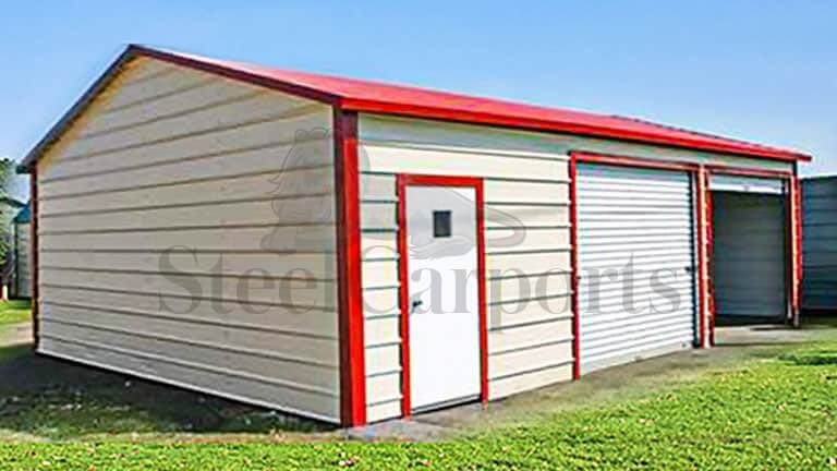 20×30 Aframe Horizontal Roof Garage