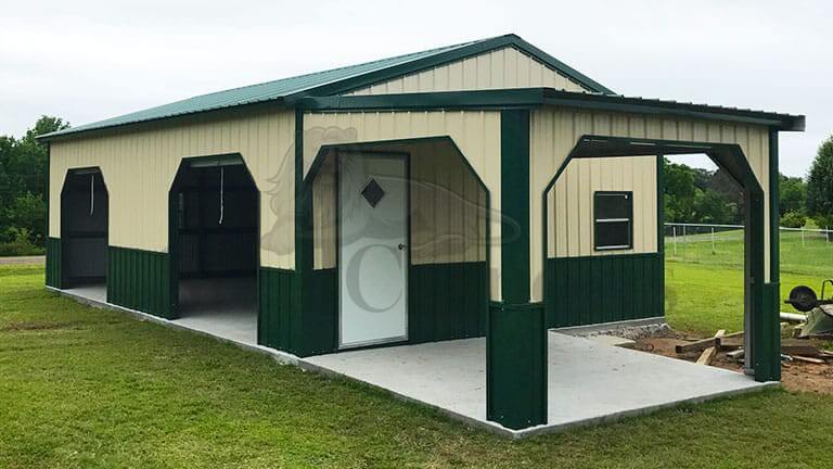 20x35 Colonial Garage With Porch