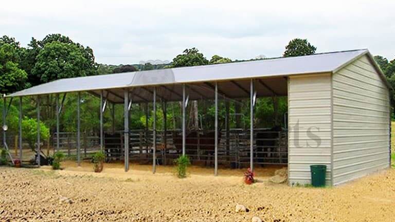 24×60 Aframe Vertical Roof Horse Stall