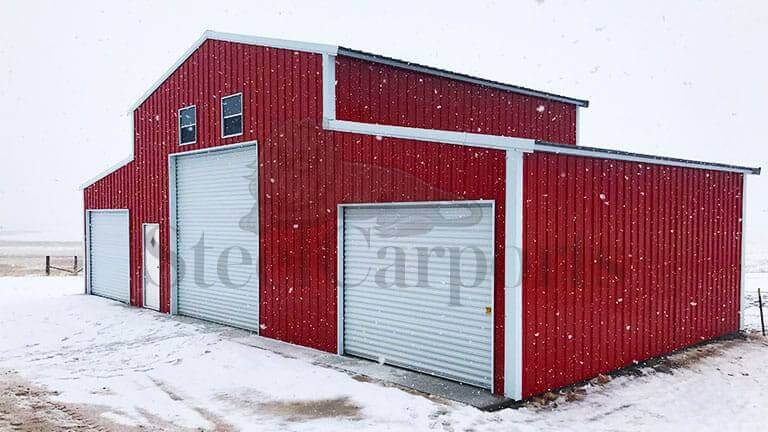 50×25 All Vertical Prefab Barn