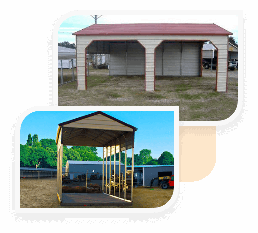 A-Frame Horizontal Carports