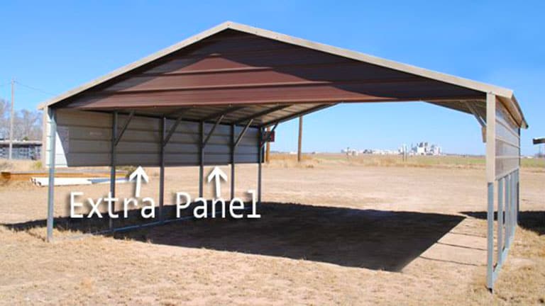 A Frame Horizontal Metal Carport