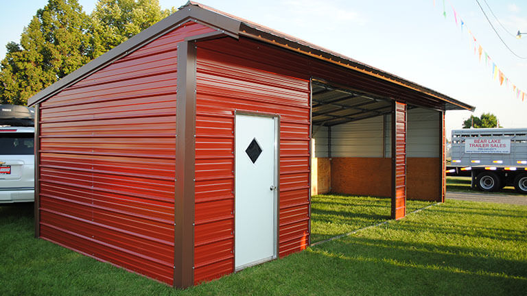 Metal Loafing Sheds