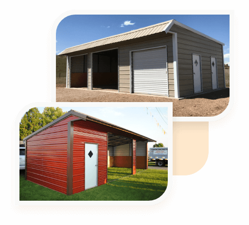 Metal Loafing Sheds