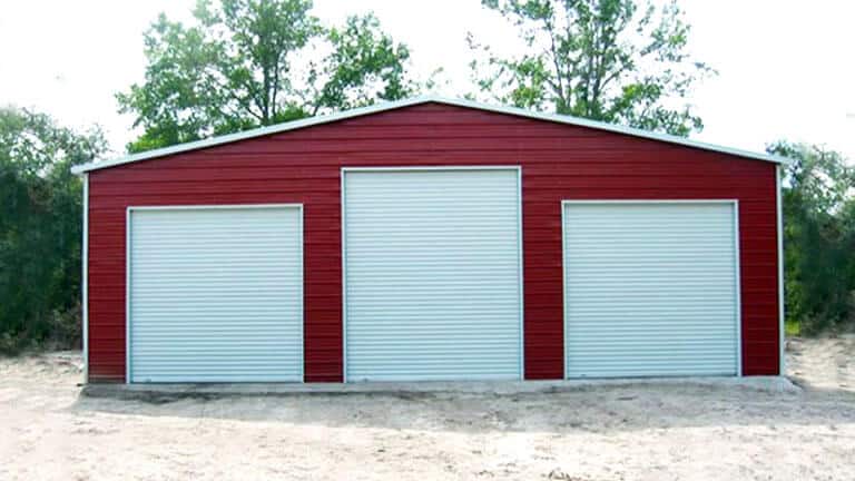 Straight Roof Steel Barn