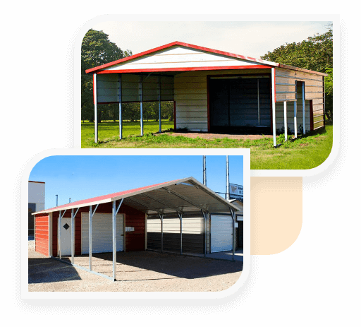 Utility Carports | Metal Carports With Utility Shed | Utility Buildings