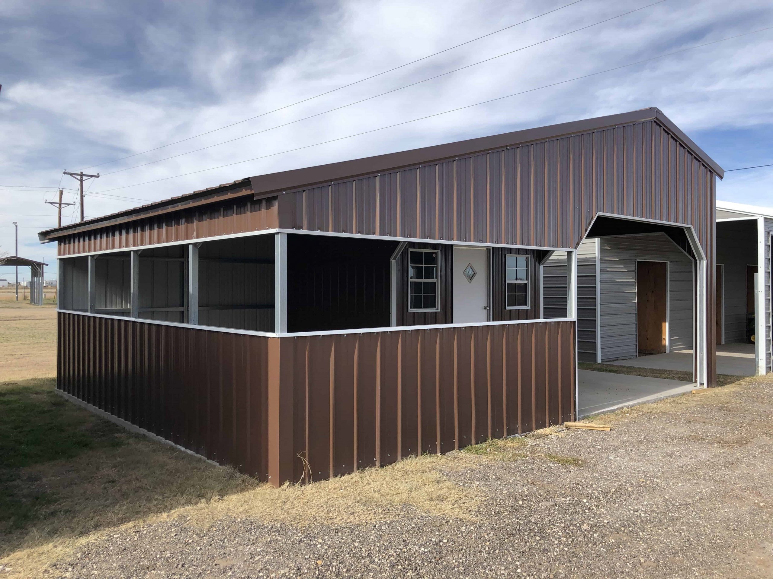 Steel Building With Living Quarter