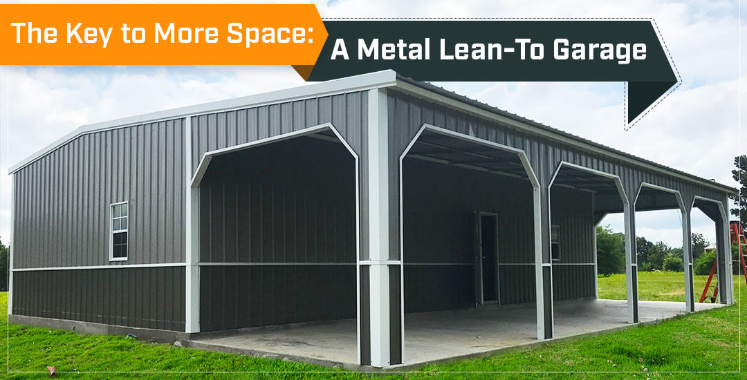 The Key to More Space: A Metal Lean-To Garage