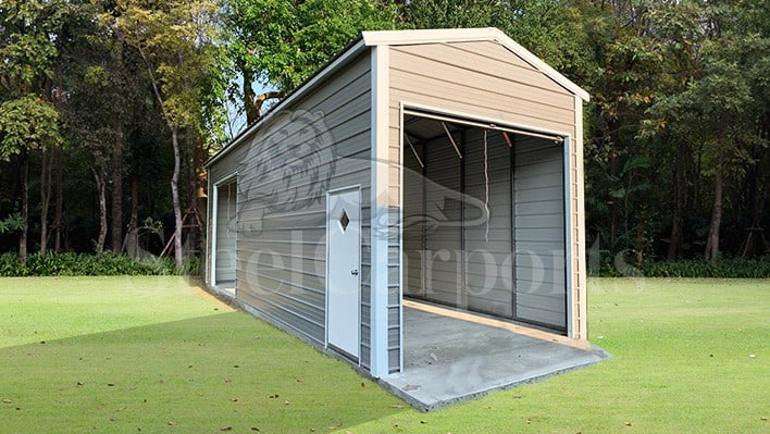 12x25x10 Aframe Vertical Roof Garage