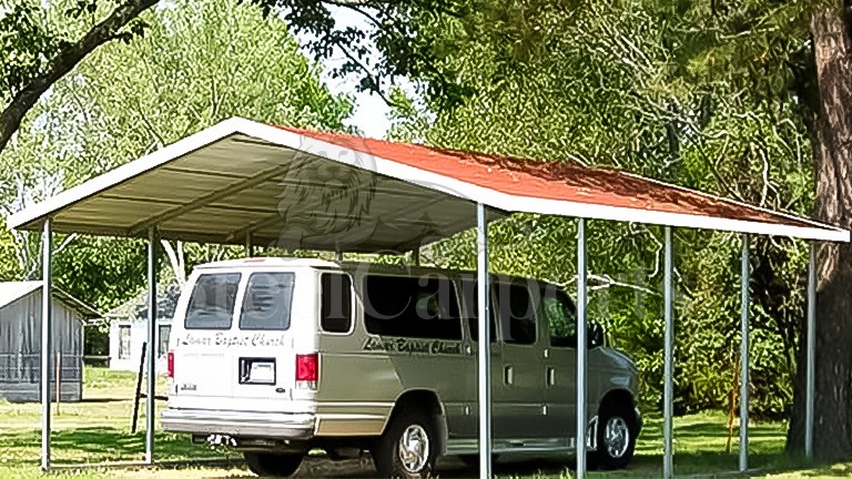 12x21x7 Aframe Horizontal Carport