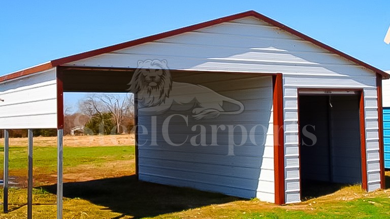 26x21x8 Aframe Horizontal Roof Carport