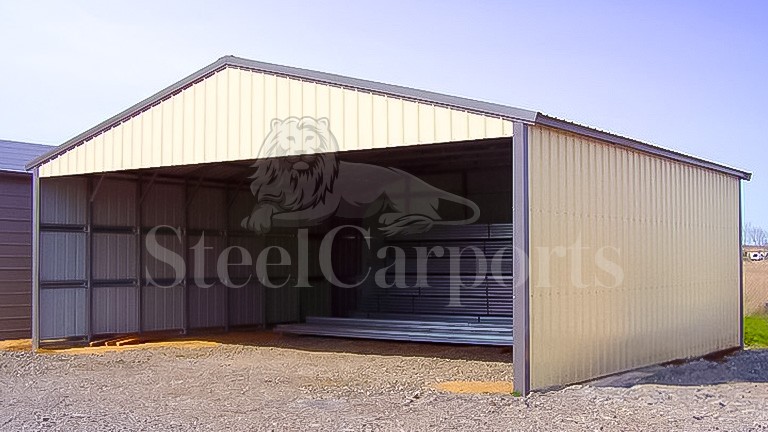30x40x10 Aframe Vertical Roof Carport