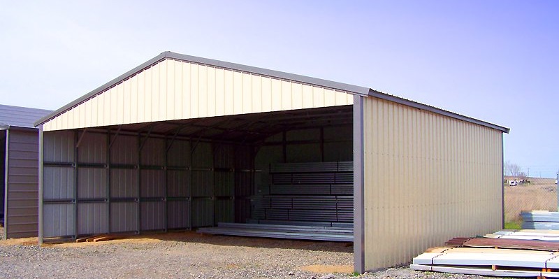 30x40x10 Aframe Vertical Roof Carport