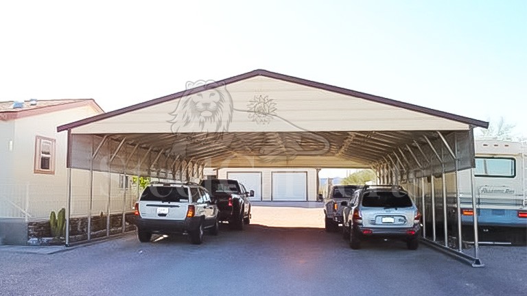 30x45x9 Aframe Vertical Roof Carport