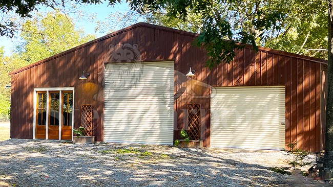 50x30x10 A-Frame All Vertical Garage