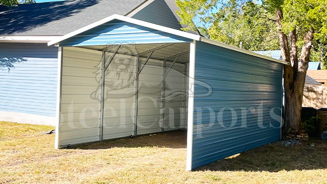 12x21x8 A-Frame Horizontal Roof Carport