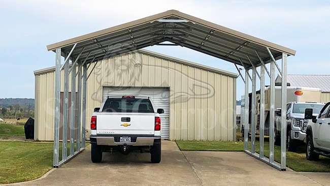 20x20x10 Two Car Carport