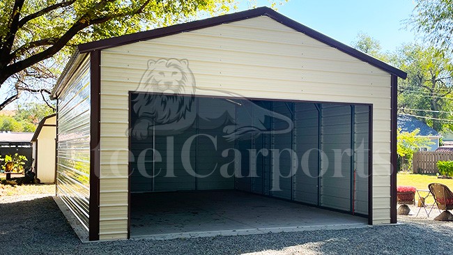 20x30x10 A-Frame Vertical Roof  Garage