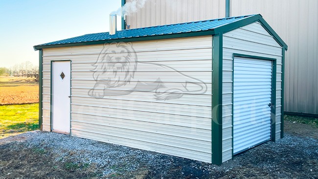 12x20x8 Metal Shed