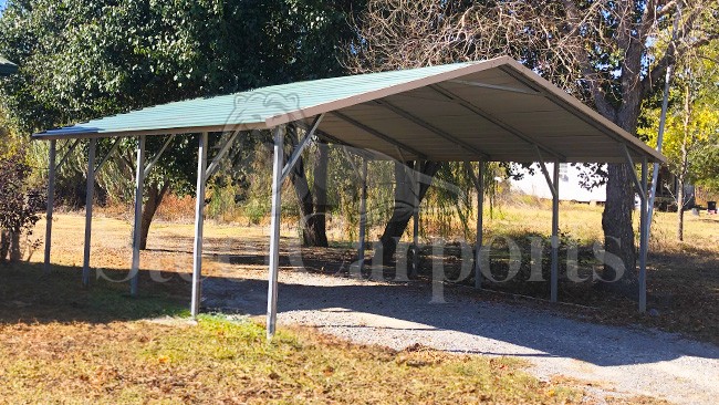 20x21x8 A-Frame Carport