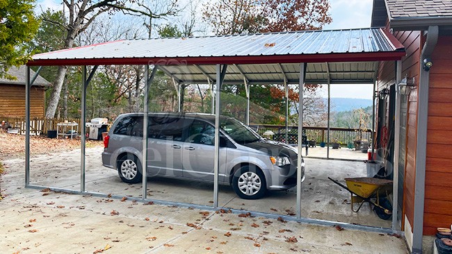 24x25x9 A-Frame Vertical Roof Carport