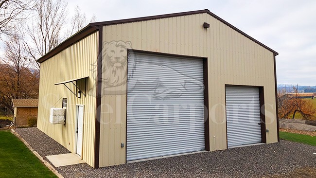 36x40x16 Metal Garage